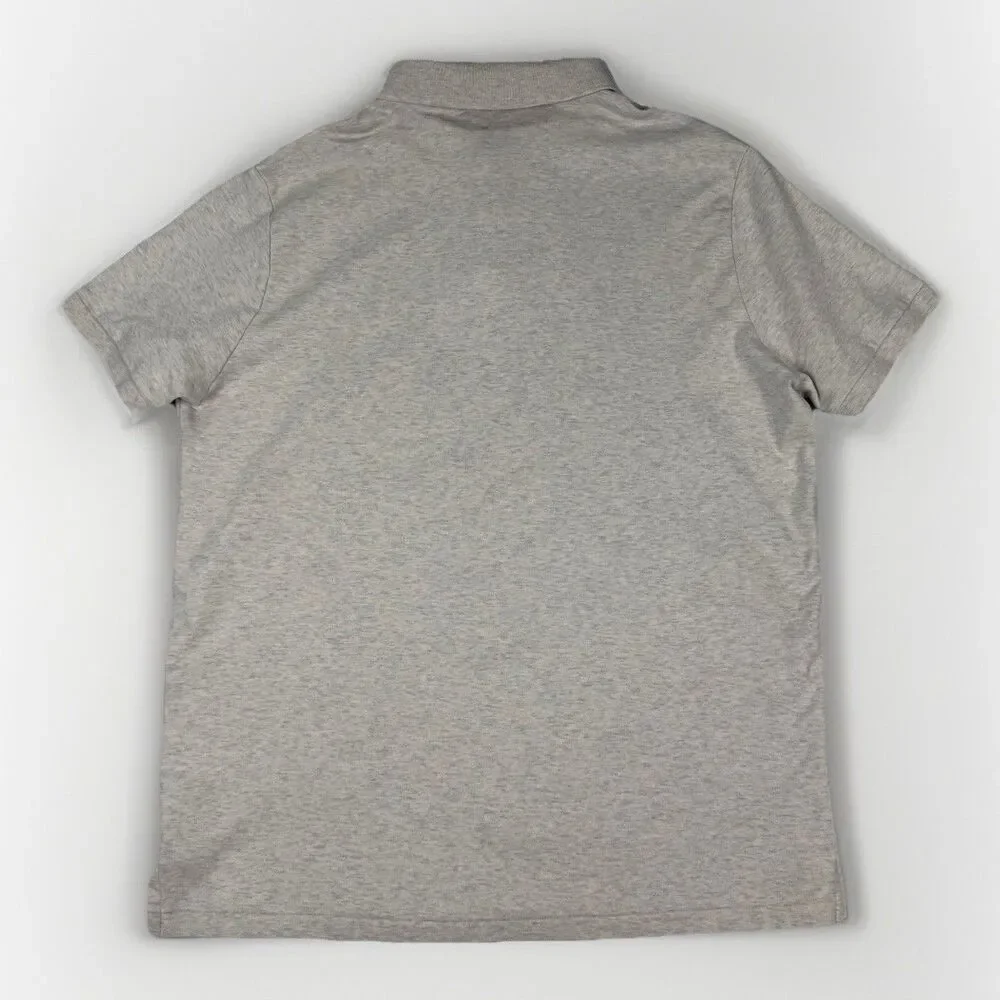 Polo Ralph Lauren Mens XL‎ Custom Slim Fit Heather Beige Polo Shirt  Pony